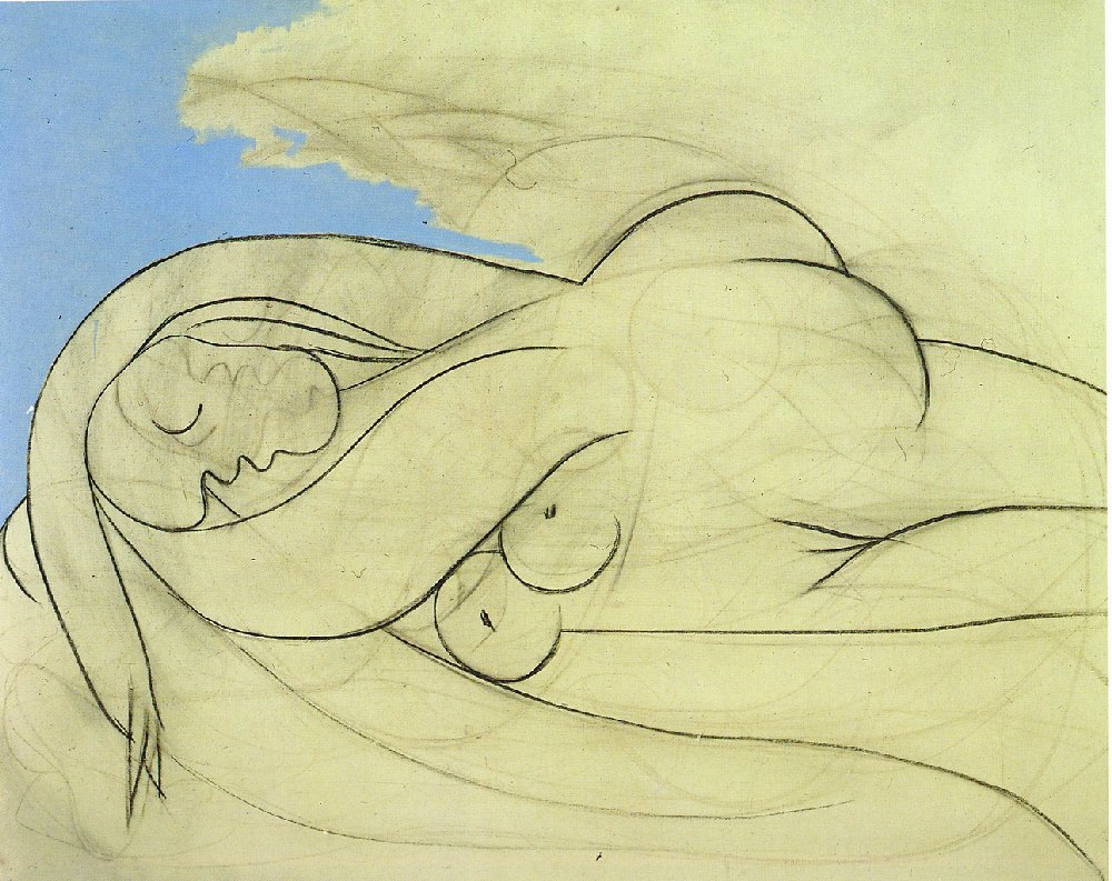 Picasso Lying female nude 1932